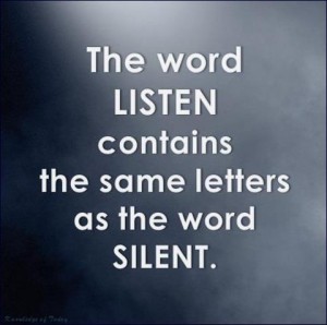 Clip listen words as silent